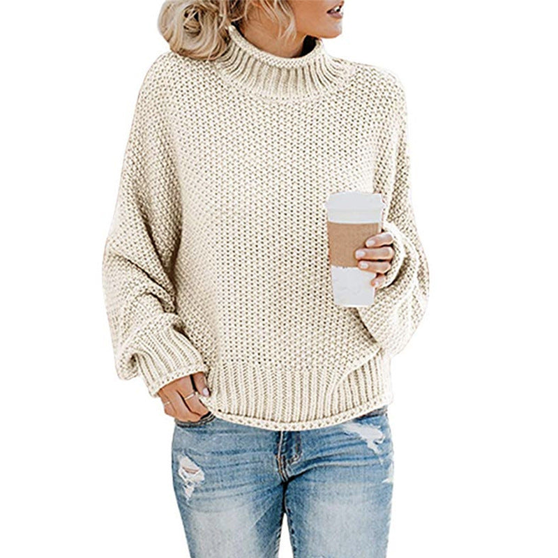 Thick Thread Turtleneck Pullover - RADA LONDON