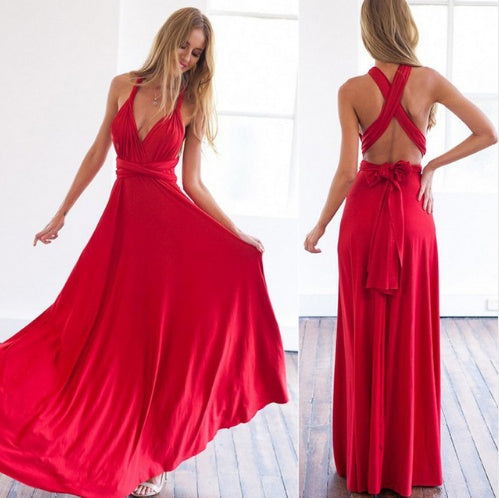 Bandage Convertible Boho Maxi Dress