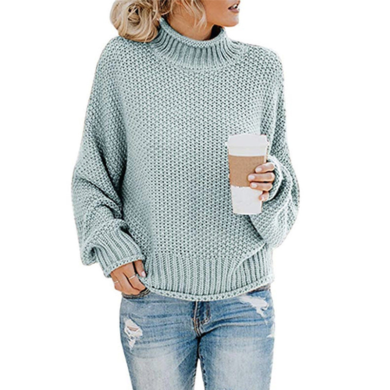 Thick Thread Turtleneck Pullover - RADA LONDON