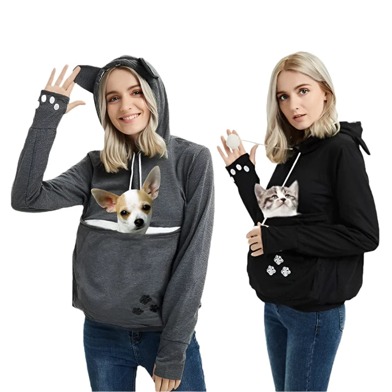 Hoodie With Pet Pocket