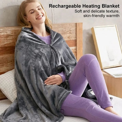 USB Electric Heated Fleece Blanket