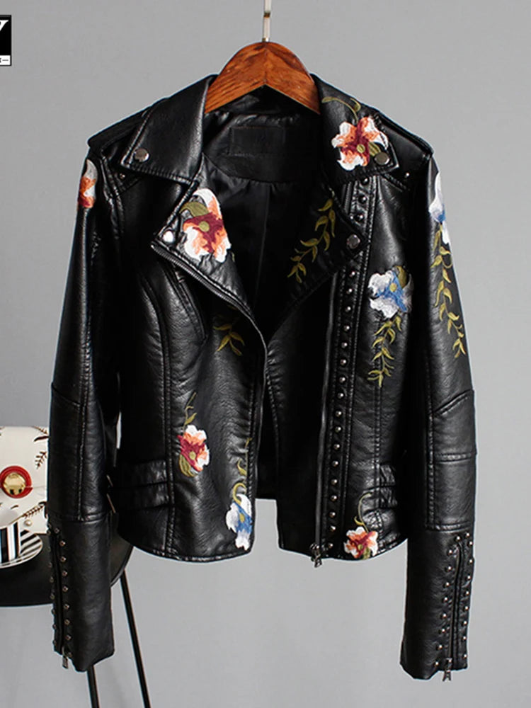 Floral Print Embroidery Jacket