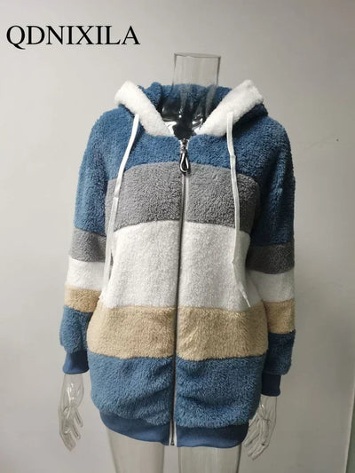 Warm Plush Hooded Jacket