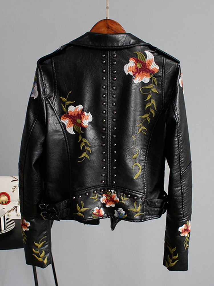 Floral Print Embroidery Jacket