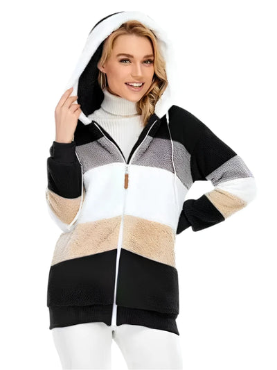 Warm Plush Hooded Jacket