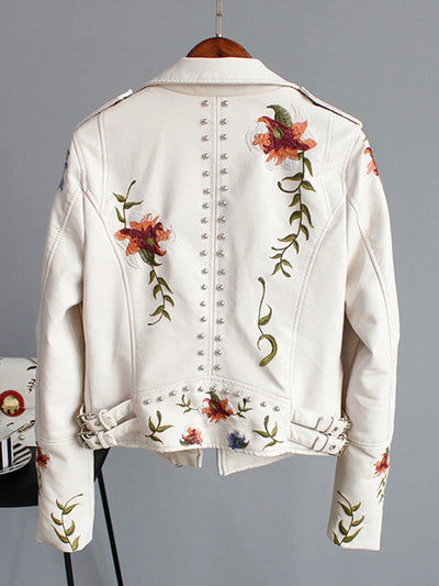 Floral Print Embroidery Jacket