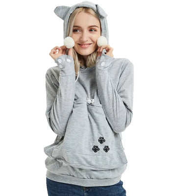 Hoodie With Pet Pocket