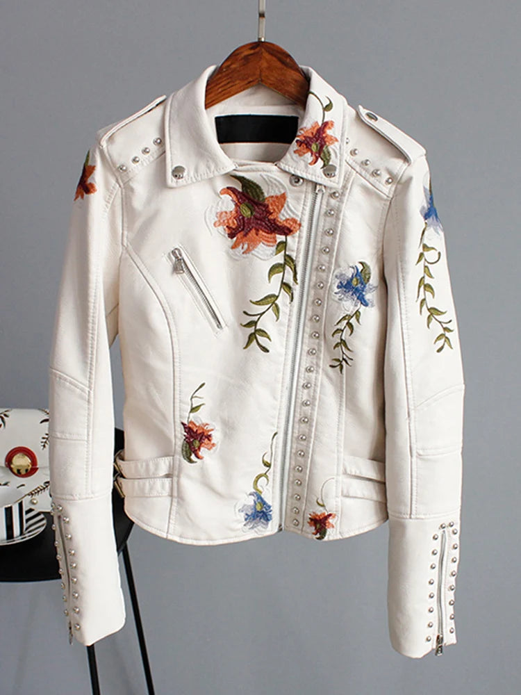 Floral Print Embroidery Jacket