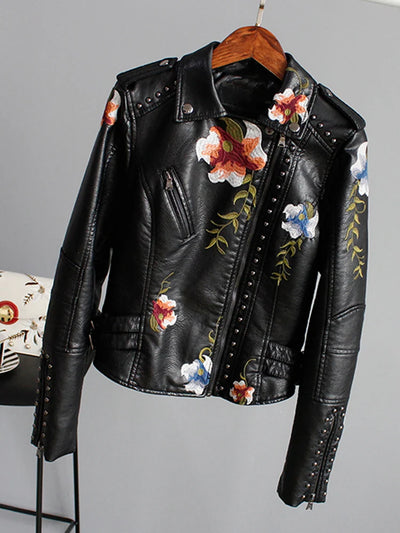 Floral Print Embroidery Jacket