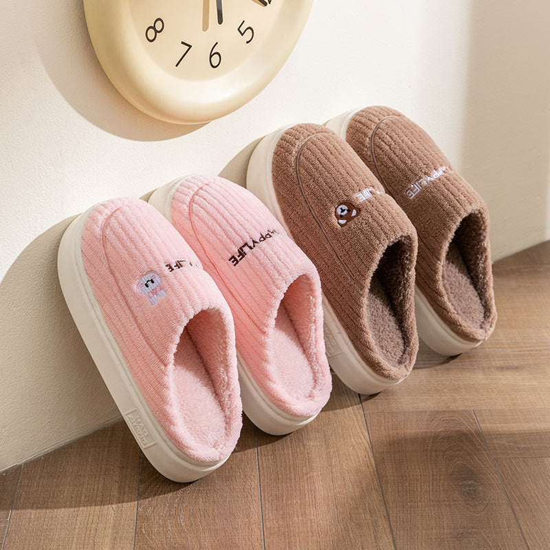 Cute Rabbit Plush Slippers